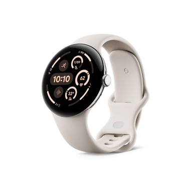 Google Pixel Watch 3 AMOLED 45 mm Digitale Touch screen 4G Argento Wi-Fi GPS (satellitare)