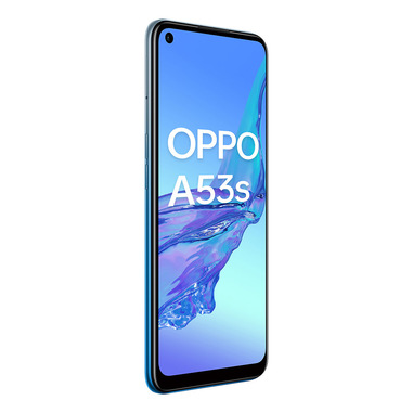 OPPO A53s Smartphone, 186g, Display 6.5 HD+ LCD, 3 Fotocamere 13MP, RAM 4GB  + ROM 128GB Espandibile, Batteria 5000mAh, Ricarica Rapida, Dual Sim,  [Versione Italiana], Fancy Blue | Smartphone in offerta su Unieuro