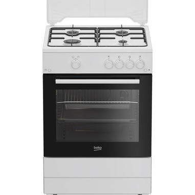 Beko FBG62010DW cucina a libera installazione bianca, 60x60cm, piano gas, forno a gas, grill a gas, 64Lt, Сlasse A