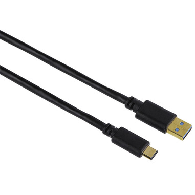Hama Cavo USB A / USB Type C, 3.1, 0,75 metri,connettori dorati, nero