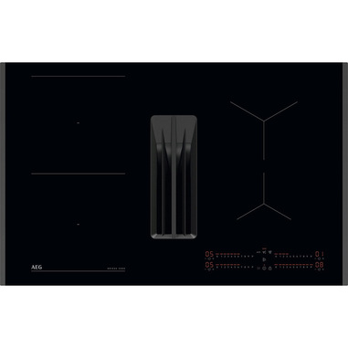 AEG TH84CB03FB Nero Da incasso 80 cm Piano cottura a induzione 4 Fornello(i) Cappa da incasso