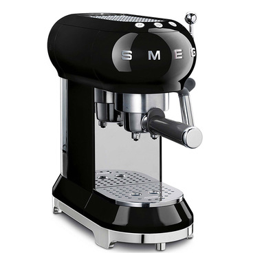 Smeg Macchina da Caffè Espresso Manuale 50's Style – Nero LUCIDO – ECF01BLEU
