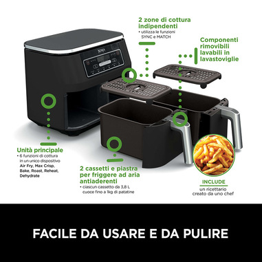 Kit griglia per friggitrice ad aria in acciaio inossidabile 304