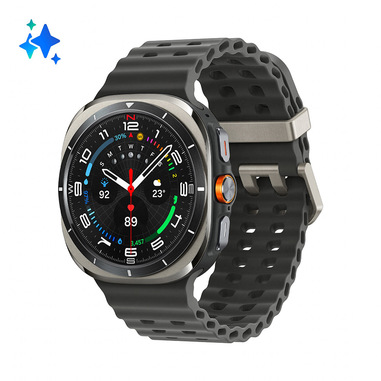 SamsungGalaxyWatchUltraSmartwatchGalaxyAI,Resistenzaestrema,Batteriaalungadurata,Sirenadiemergenza,LTE,Cassaintitaniodigradoaerospaziale47mmTitaniumSilver