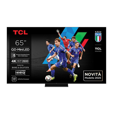 TCL Serie Smart TV QD-MiniLED 4K 65" 65C7K, 144Hz, audio B&O, Dolby Vision IQ & Atmos, Google TV
