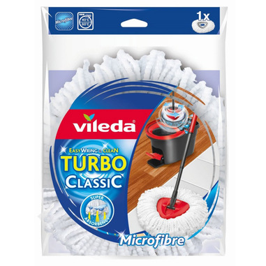 Vileda Mocio Turbo Easywring Clean Bianco