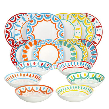 Tognana Porcellane MC07018M264 servizio da tavola 18 pz Porcellana Multicolore