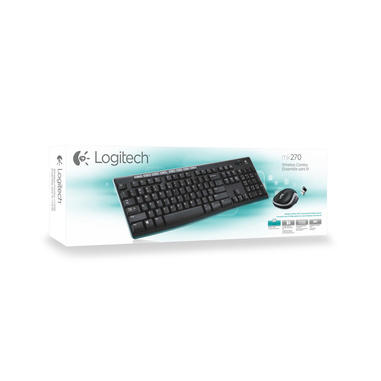Logitech MK270 Combo Tastiera e Mouse Wireless per Windows, 2,4