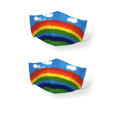 Kanguru Green Mask Set 2 pezzi Baby Rainbow