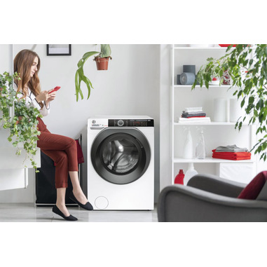 Hoover H-WASH\u0026DRY 500 HDE 5106AMBS/1-S lavasciuga Libera installazione  Caricamento frontale Bianco D | Lavasciuga in offerta su Unieuro
