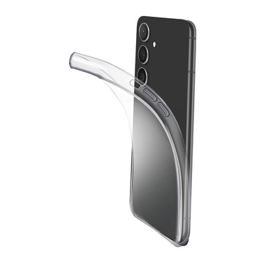 Cellularline Fine - Galaxy S24+ Cover in gomma morbida ultra sottile e trasparente