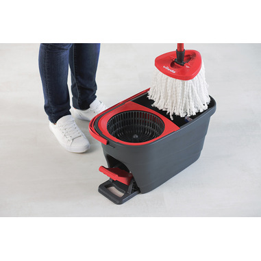 vileda turbo smart mop microfibra lavapavimenti rotante con sistema a  pedale: : pulizia e cura della casa