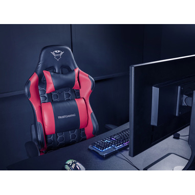 Trust Gaming GXT 708R Resto Sedia Gaming, Sedia 360° con Cuscini  Rimovibili, Regolabile in Altezza, Sedia Girevole da Scrivania per PC,  Ufficio, per Gioco – Rosso : .it: Videogiochi