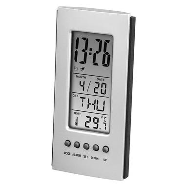 Hama Termometro LCD con orologio e calendario