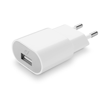 Cellularline USB Charger Fast Charge #Stylecolor - Universal Caricabatterie da rete veloce 10W colorato Bianco