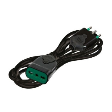 FANTON 92691 prolunghe e multiple 3 m 1 presa(e) AC Interno Nero
