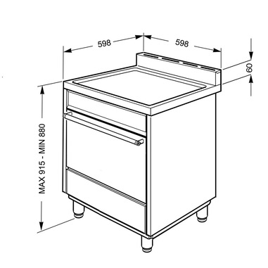 Smeg B61GMXI9 cucina Piano cottura Gas Acciaio inossidabile A | Cucine in  offerta su Unieuro