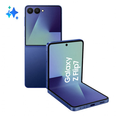 samsung galaxy z flip7 smartphone ai, 512gb, ram 12gb, display 4,1" samoled/6,9" dynamic amoled 2x, blue shadow