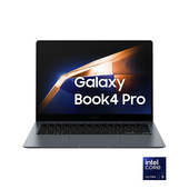 samsung galaxy book4 pro laptop, intel® core™ ultra 5 125h, 16gb ram, 512gb ssd, 14" dynamic amoled 2x touch, windows 11 home, moonstone gray