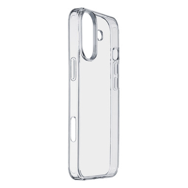 cellularline clear strong - iphone 16 plus custodia rigida con bordi in gomma