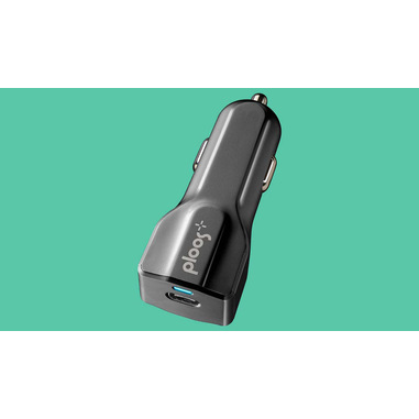 PLOOS - USB-C CAR ADAPTER 18W - Universal Caricabatterie da auto USB-C 18W Nero