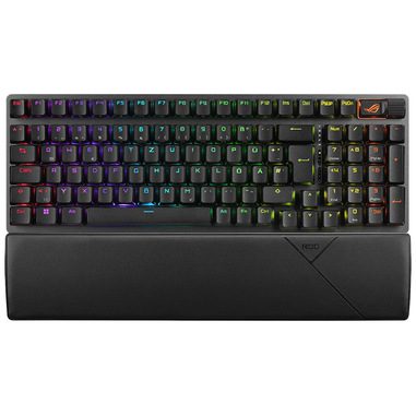 asus rog strix scope ii 96 wireless tastiera gaming usb + rf wireless + bluetooth qwerty italiano nero
