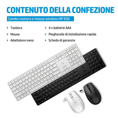 HP Tastiera wireless 230  Tastiere in offerta su Unieuro