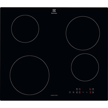 Electrolux Serie 300 CIB60424CK Nero Da incasso 60 cm Piano cottura a induzione 4 Fornello(i)